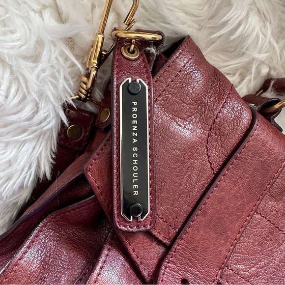 Proenza Schouler PS1 Medium Burgundy with Gold Hardware - Picture 4 of 8